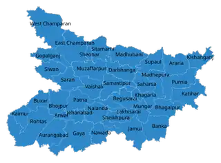 Map of Bihar